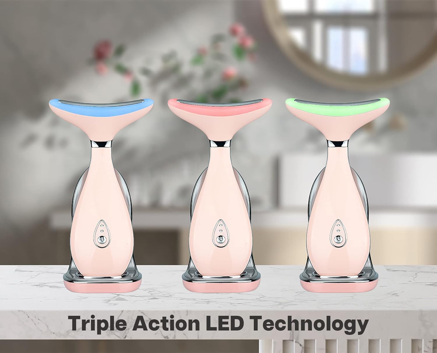 VRAIKO Lily ergonomic-massage-head glides smoothly along contours.