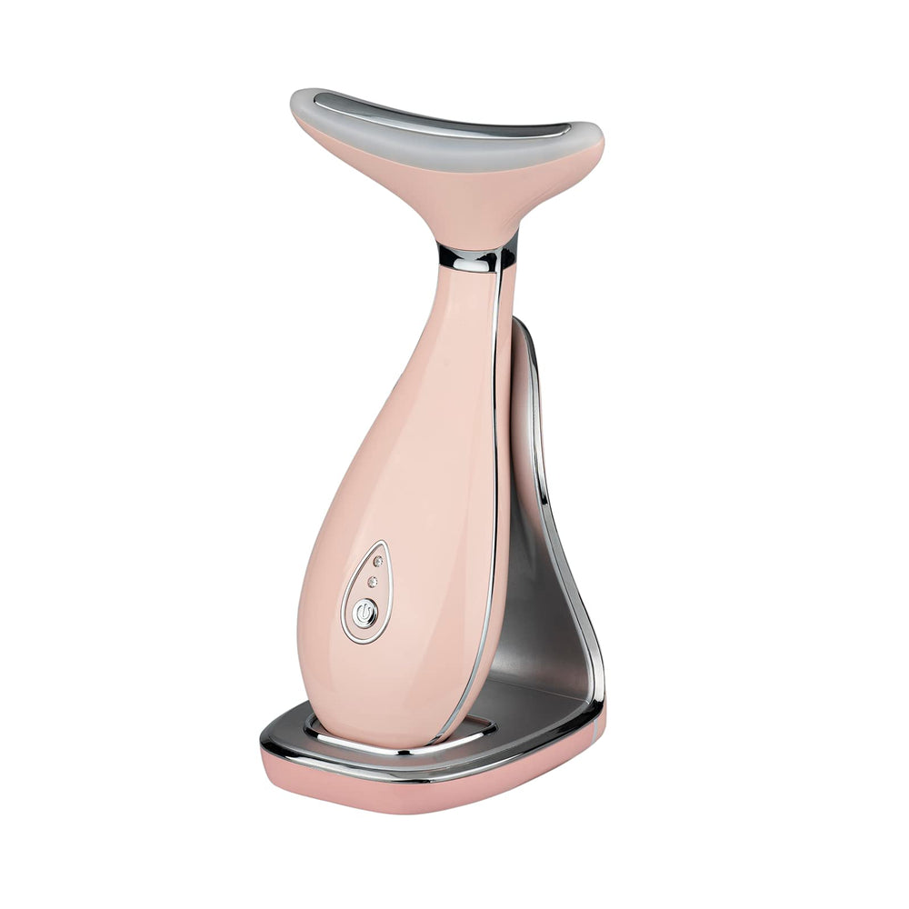 VRAIKO Lily neck-face massager pink for daily skincare stimulation.
