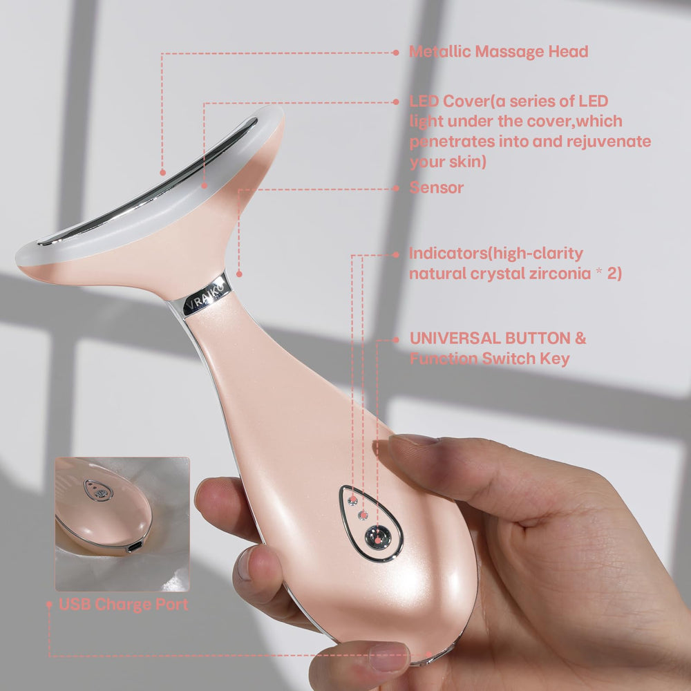 VRAIKO Lily massager blue, green, and red vibrations for customizable tension relief