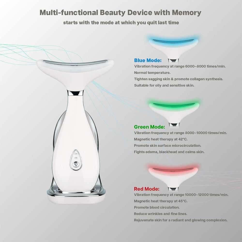 Close-up of VRAIKO Lily with triple-action LED for skin rejuvenation.