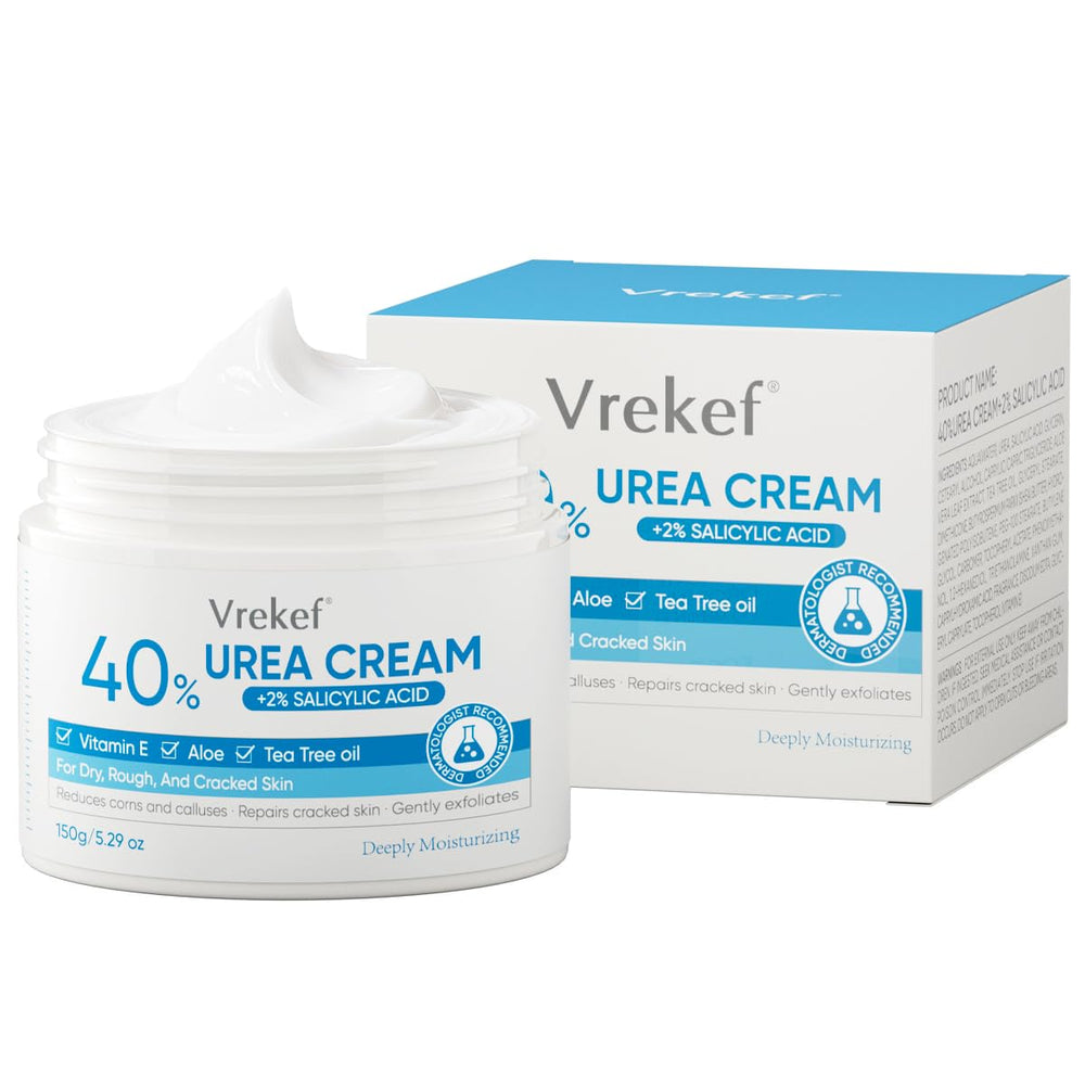 VREKEF Urea Cream foot care app in action for soft, comfortable feet.