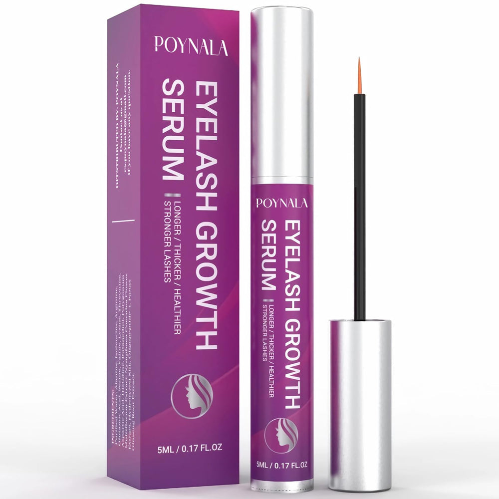 VRISNHA Premium Eyelash Growth Serum bottle highlighting advanced formula for longer lashes