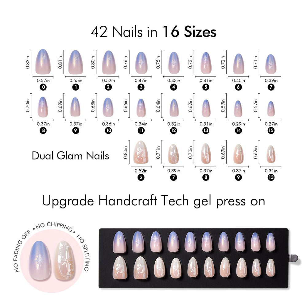 Full VSALON nail tool kit included for at-home application.