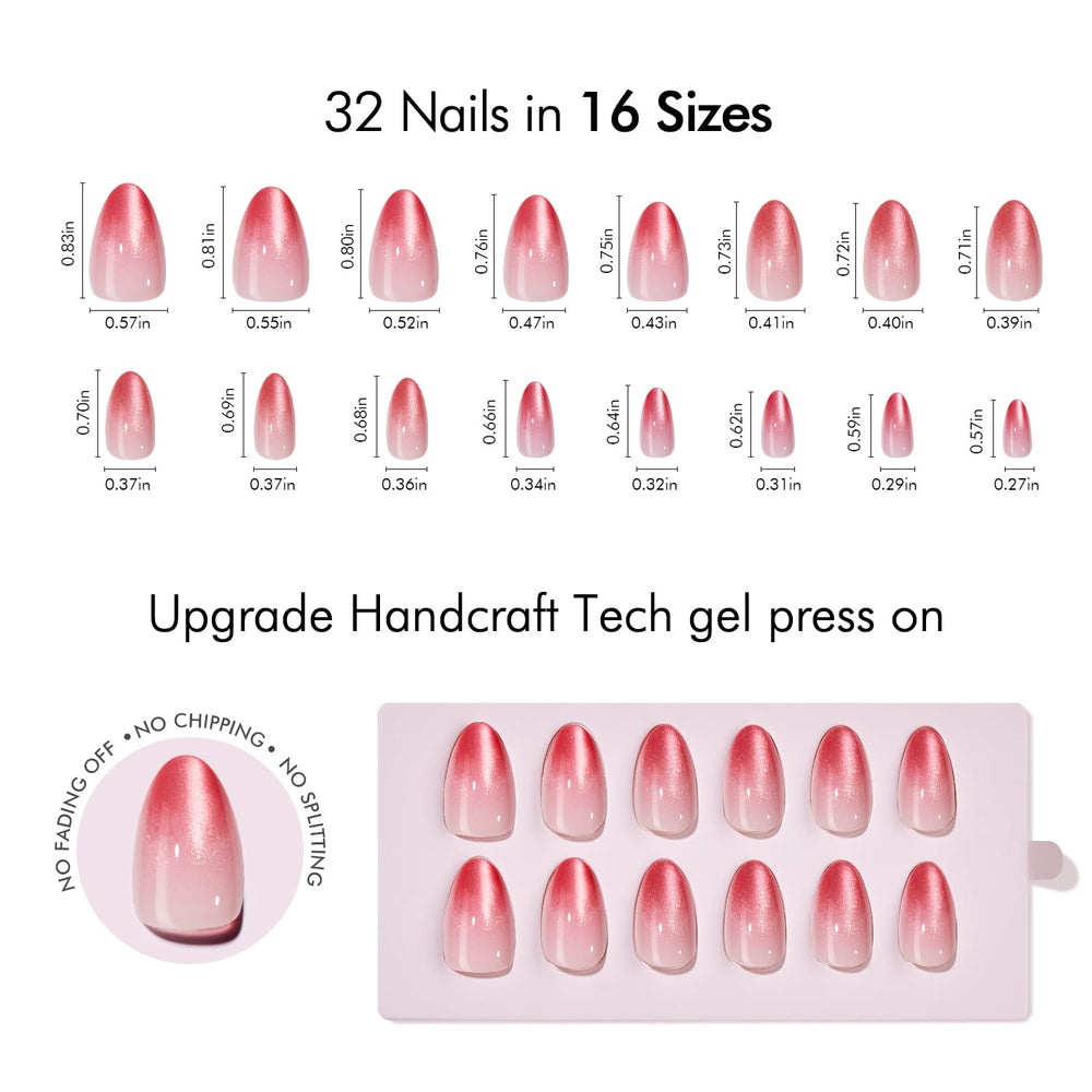 VSALON press-on nails stay bubble-free through showers and typing.