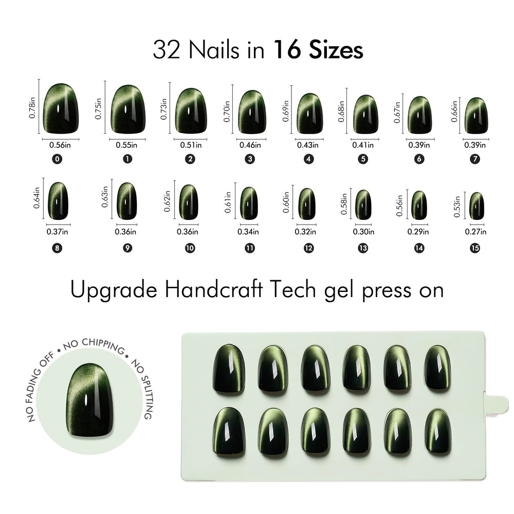 VSALON 16-size library ensures a comfortable, precise fit for most nails.