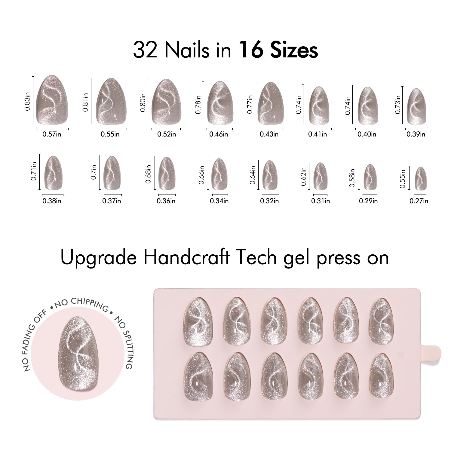 VSALON high-gloss mirror-finish nails deliver salon-like shine at home.