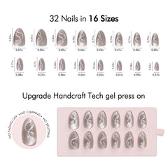 VSALON high-gloss mirror-finish nails deliver salon-like shine at home.