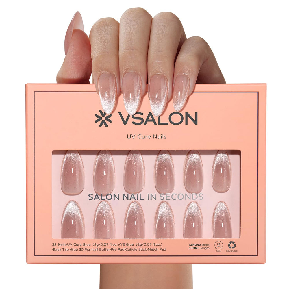 VSALON reusable nails in packaging suggesting long-term value