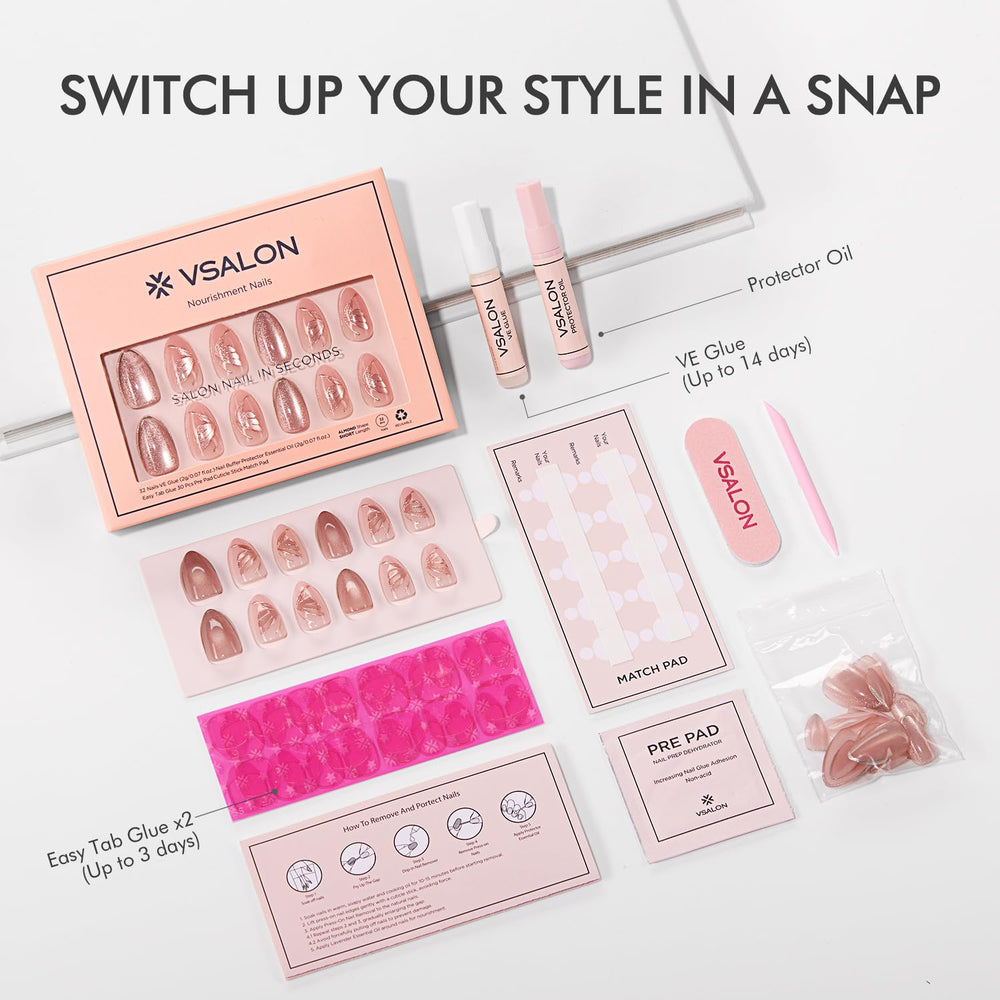 VSALON bonus cuticle oil to nourish natural nails
