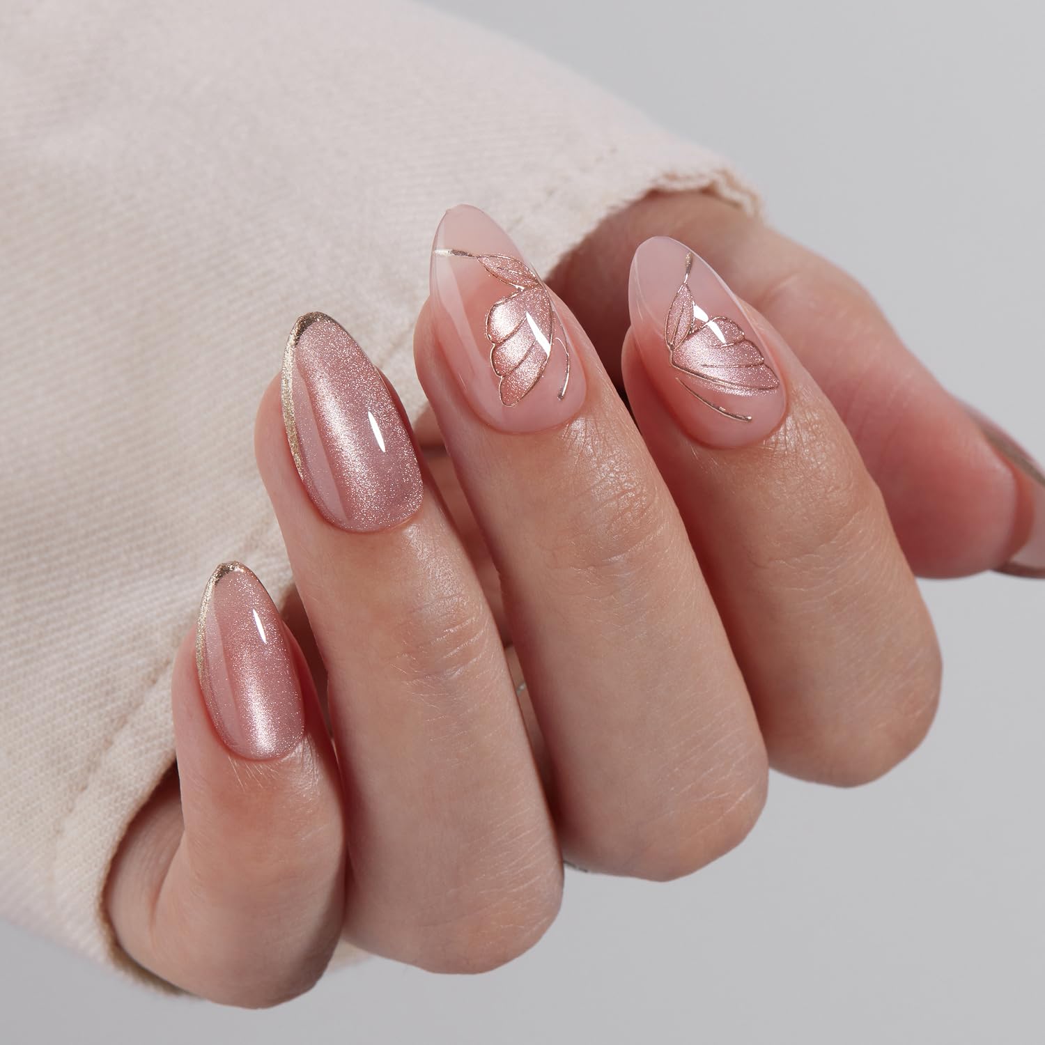VSALON glue-on nails kit for quick, secure at-home manicure
