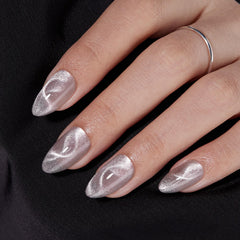 VSALON sky-trail glow cat-eye ribbon design on silver-gray base for versatile looks.