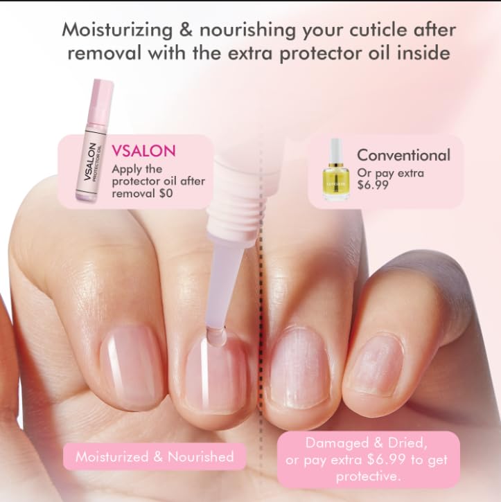 VSALON Salon-grade finish delivers glossy, professional-looking nails