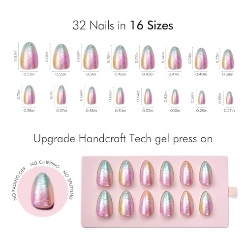 VSALON 16 sizes and 32 nails fit most nails for comfortable wear