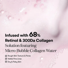 VT COSMETICS Bubble Serum label-close-up featuring premium ingredients and usage directions