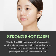 VT COSMETICS CICA Reedle Shot 1000 Essence application swatch showing quick absorption