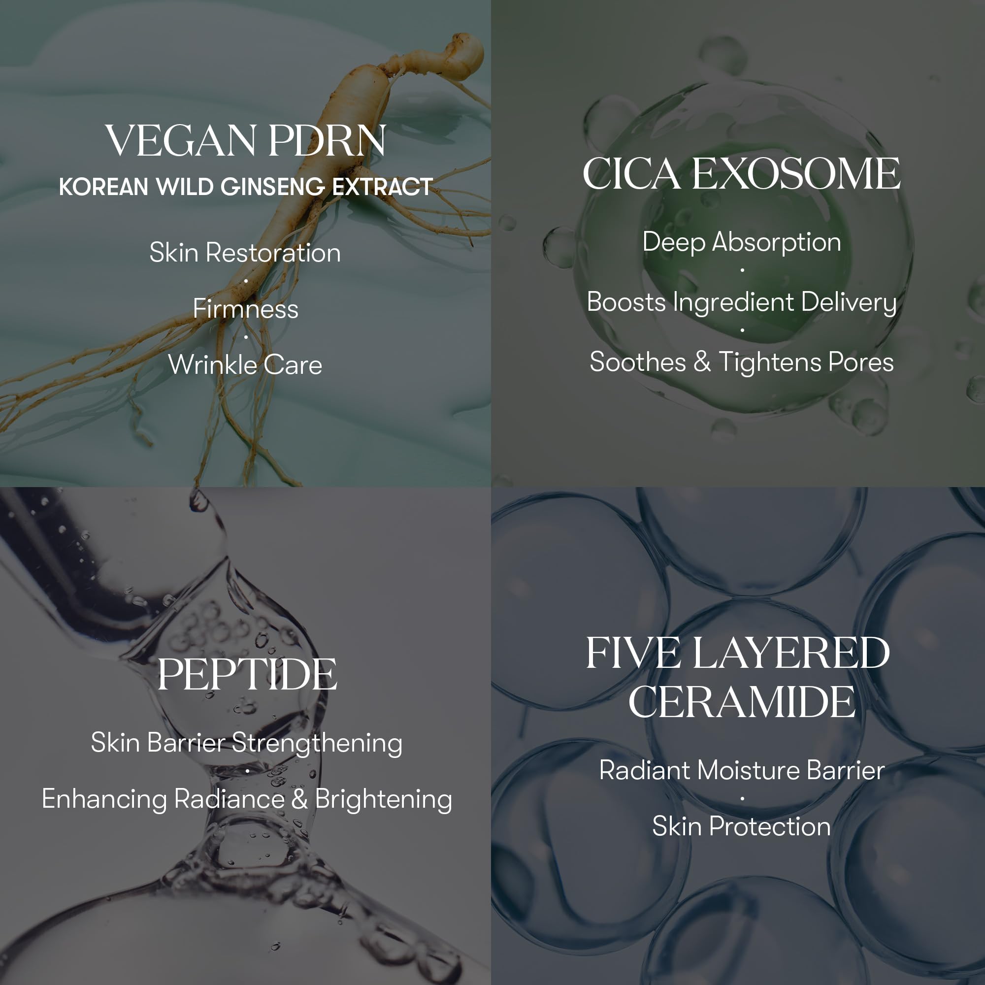 VT COSMETICS PDRN Cica Exosome Ampoule application on clean skin for hydration
