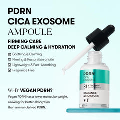 VT COSMETICS PDRN Cica Exosome Ampoule texture close-up for fast absorption