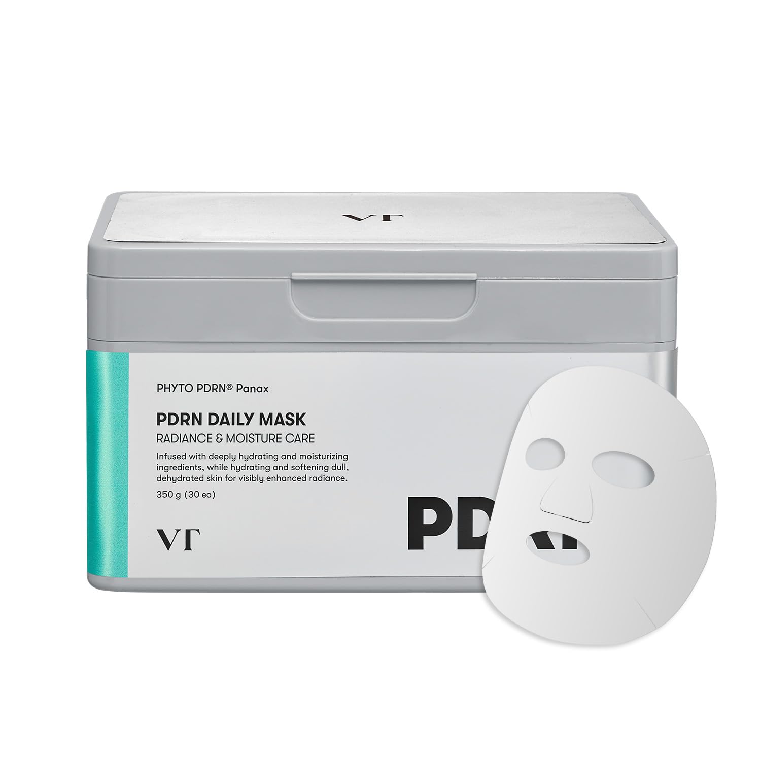 VT COSMETICS PDRN Daily Mask packaging with a secure cap for long-lasting freshness.