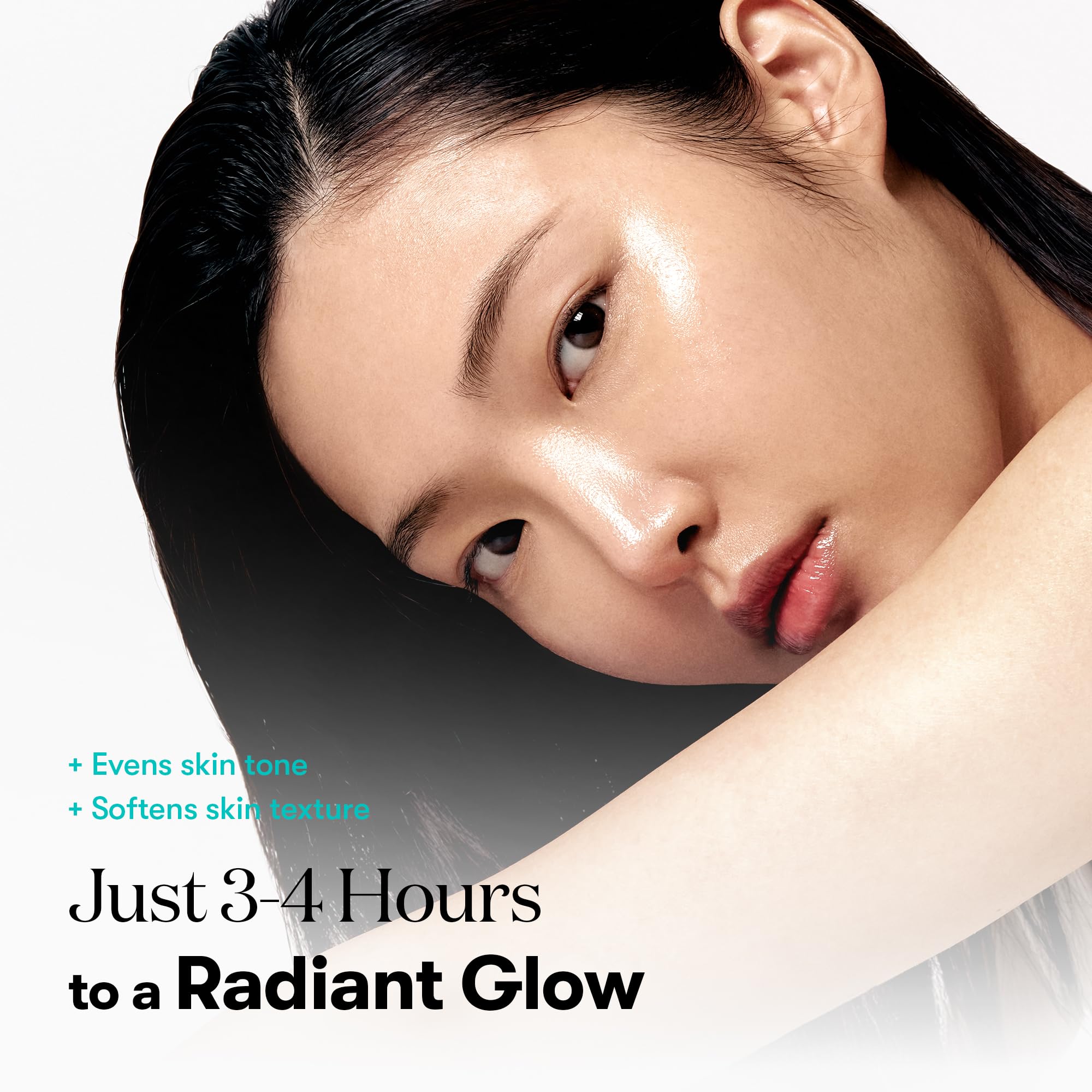 VT COSMETICS PDRN hydrogel mask application demonstrates snug-fit gel for targeted skin infusion.