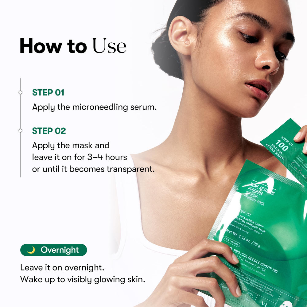 VT COSMETICS Pro Cica Reedle Shot overnight-melting mask for extended care while sleeping