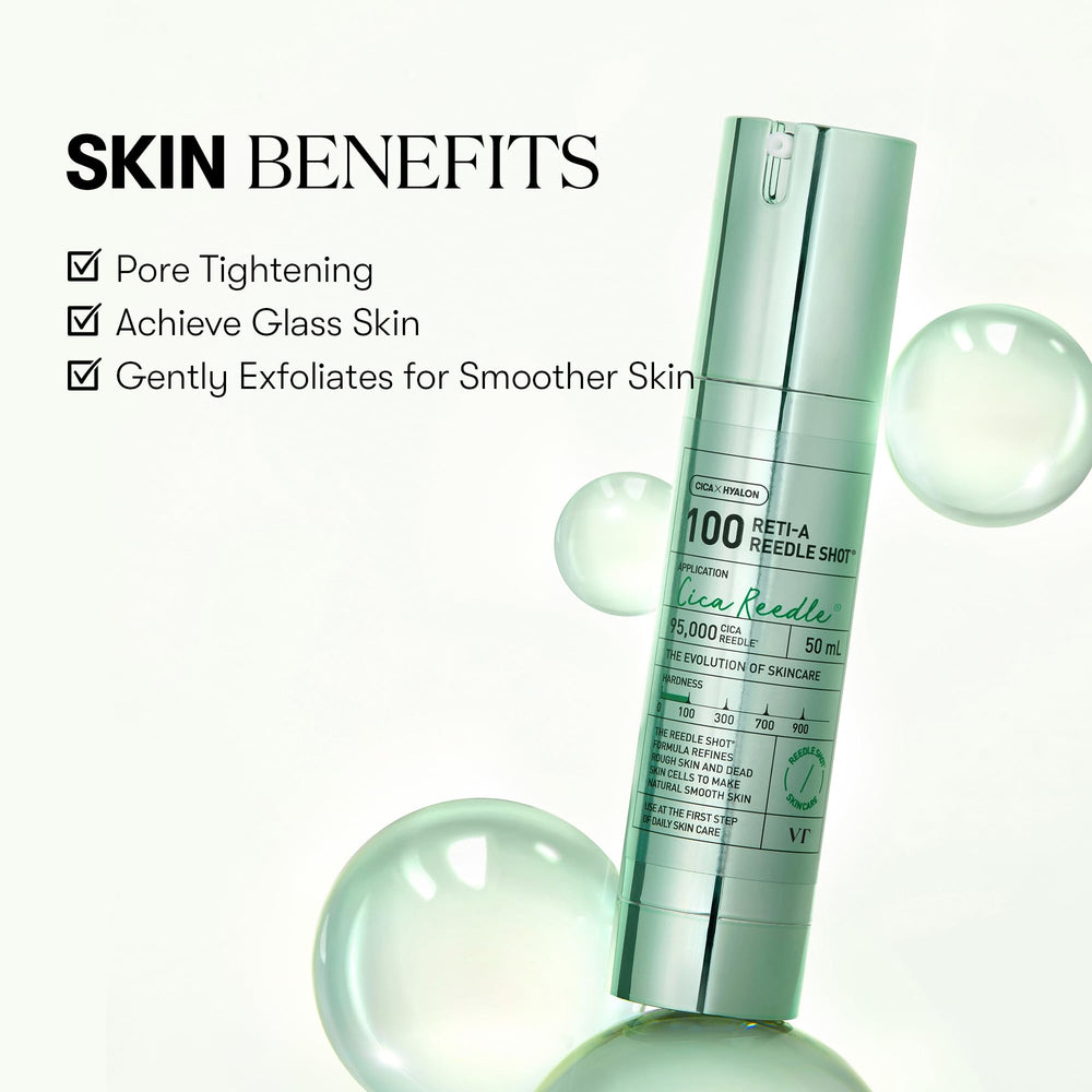 VT COSMETICS Reedle Shot emulsion texture supports gentle absorption and hydration.