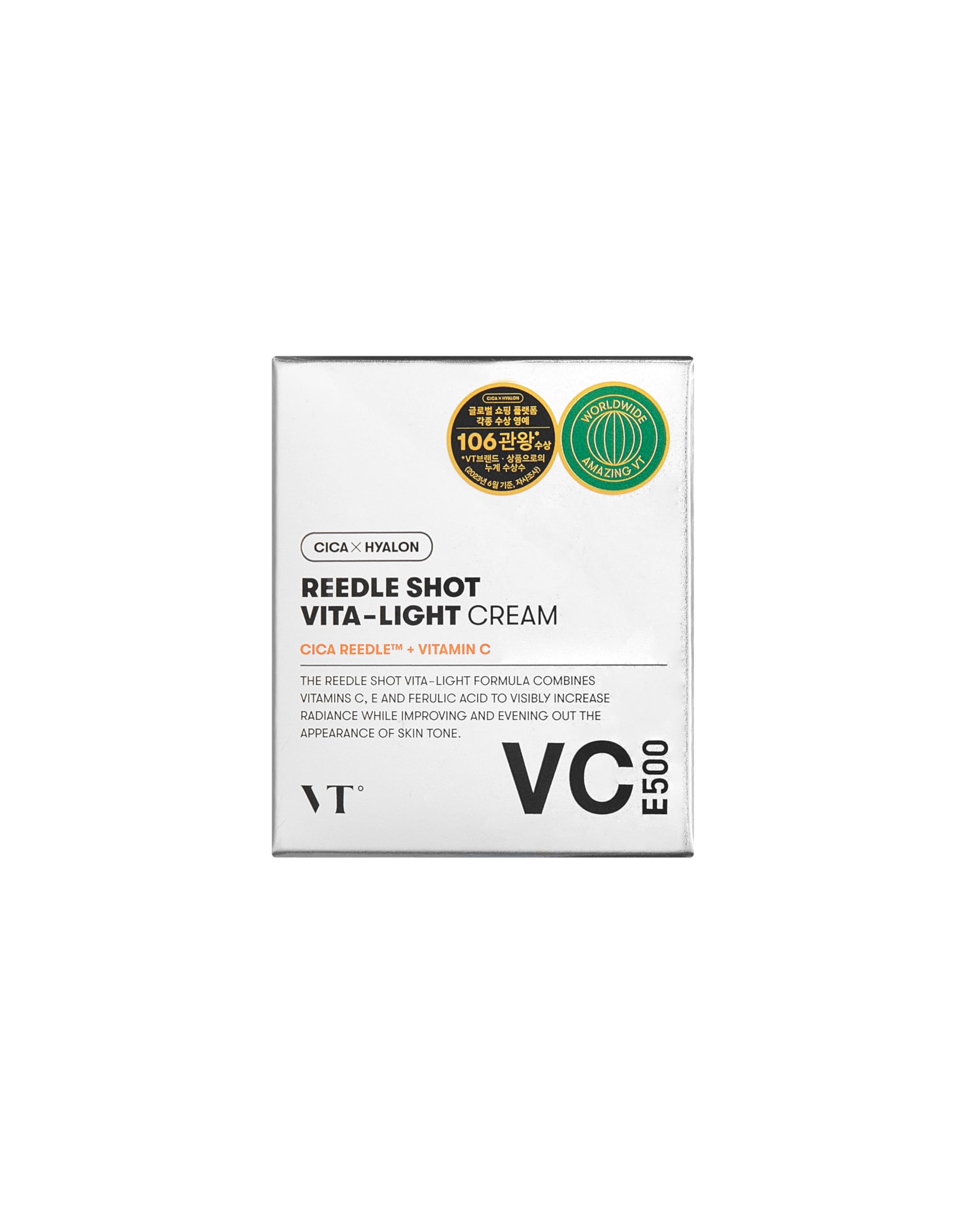 VT COSMETICS Vita-Light Cream hypoallergenic formula suitable for sensitive skin