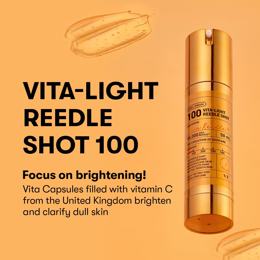 VT COSMETICS Vita-Light Reedle Shot capsules highlight Vitamin C delivery