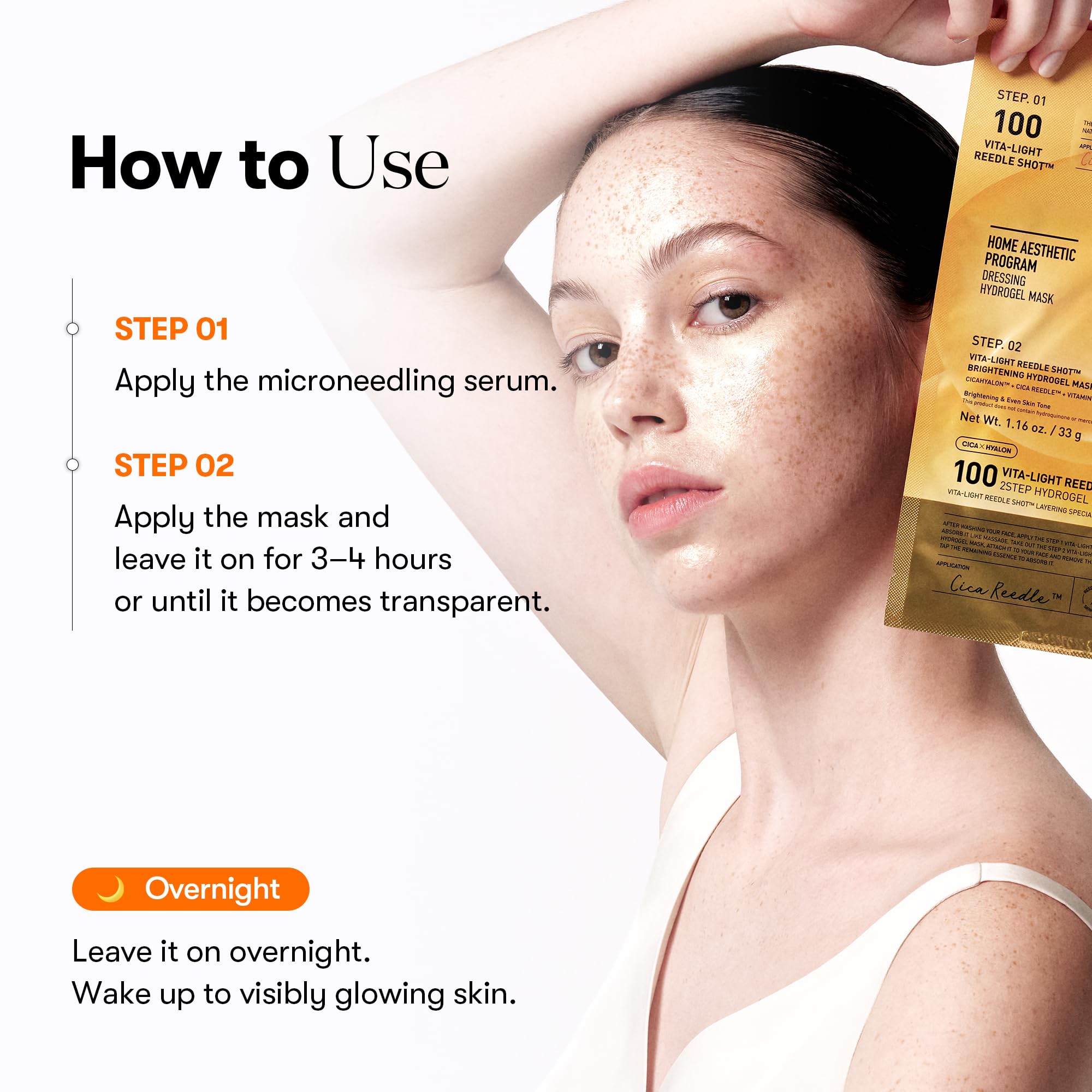 VT COSMETICS Vita-Light Reedle Shot 2 hour Intensive soothing session for calm skin