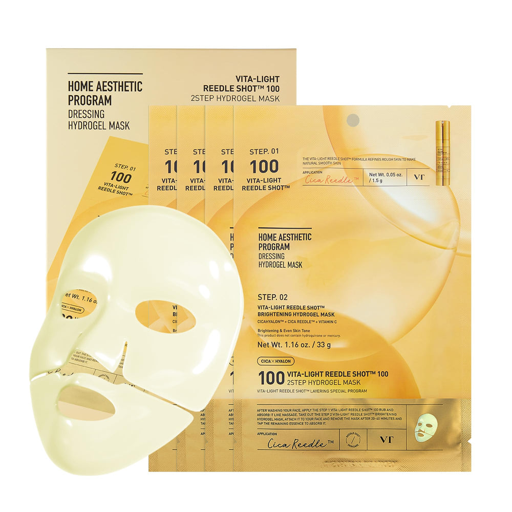 VT COSMETICS Vita-Light Reedle Shot packaging close-up highlighting premium hydration and glow