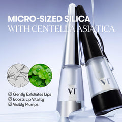 VT COSMETICS Reedle Shot Lip Plumper applying gloss on lips for instant shine.