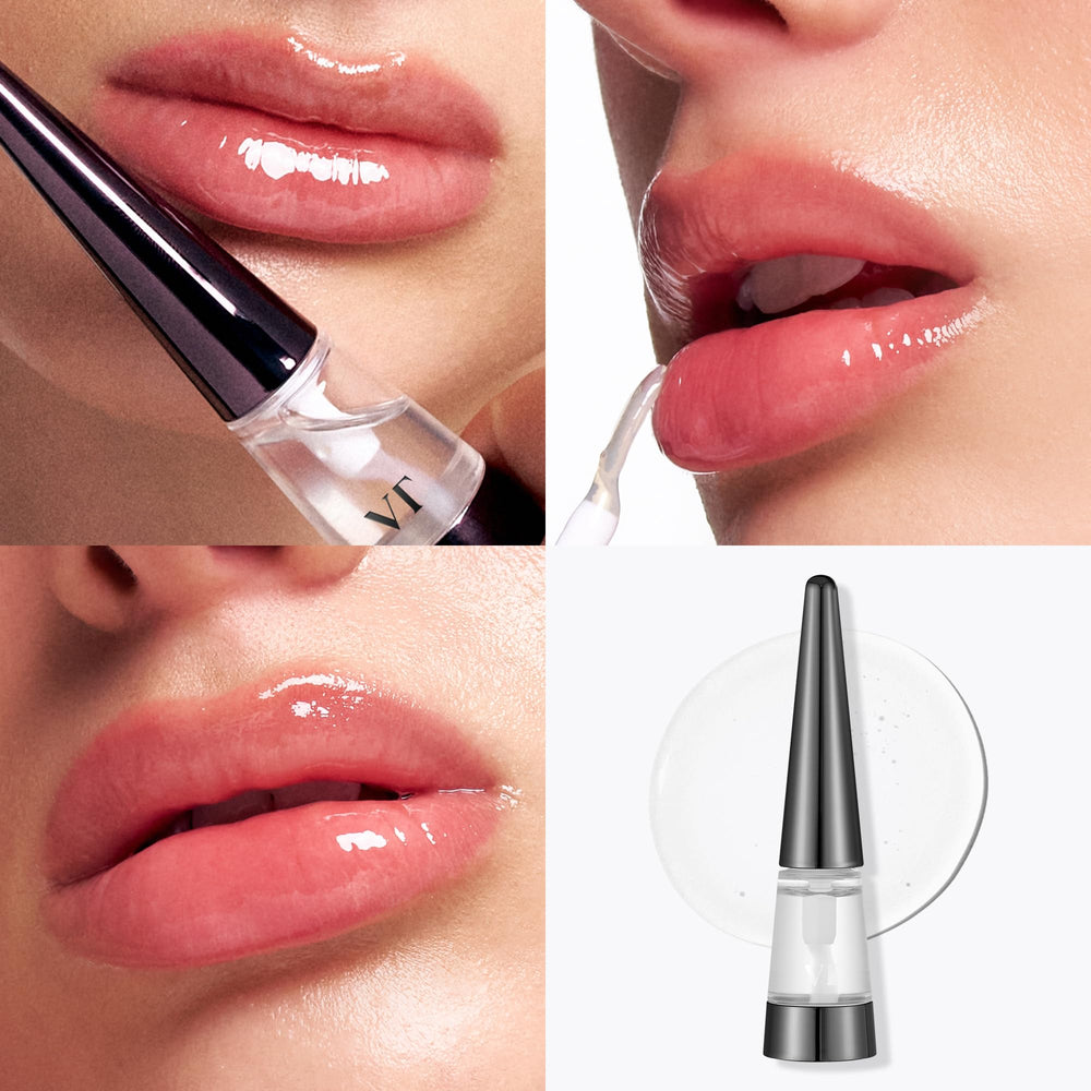 VT COSMETICS Reedle Shot Lip Plumper silica particles provide gentle plump.