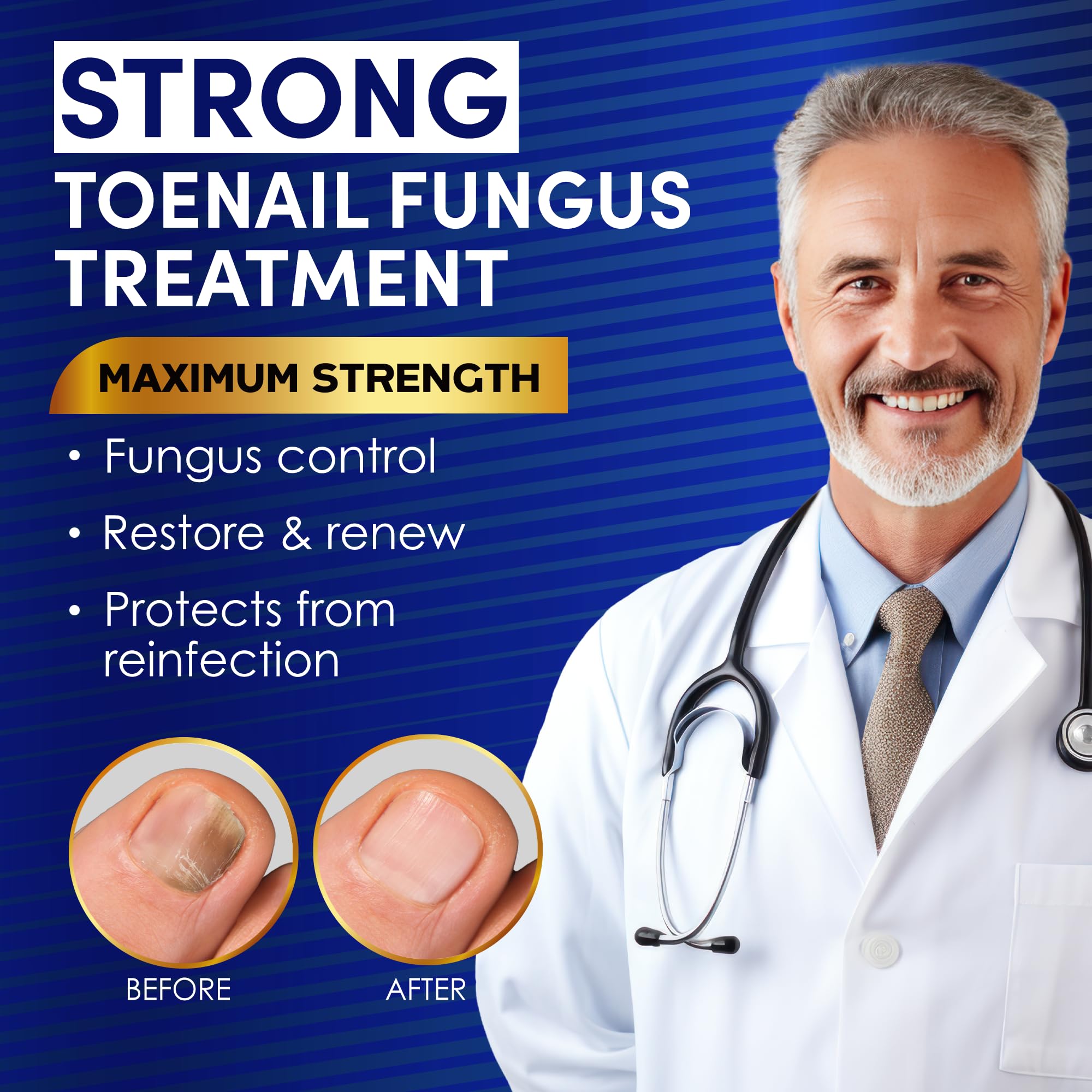 VTROUY advanced nail repair solution highlights deep penetration for stronger nails.