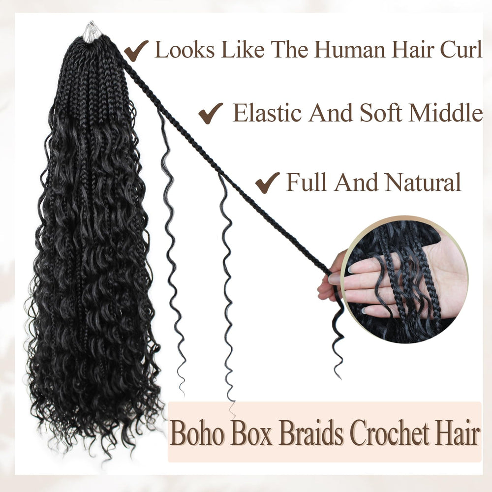 Vustbeauty Crochet Hair includes hook for easy at-home installation.