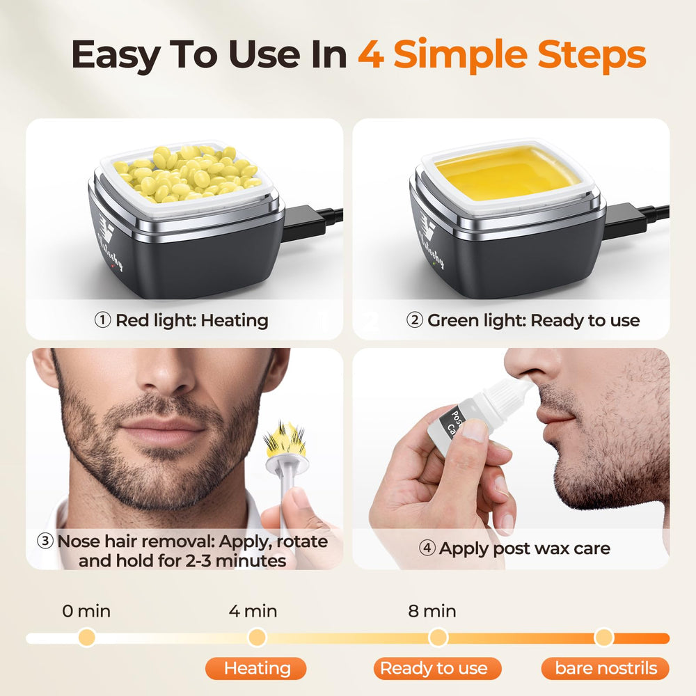 Vuteehy Nose Wax Kit plastic sticks for hygiene and control