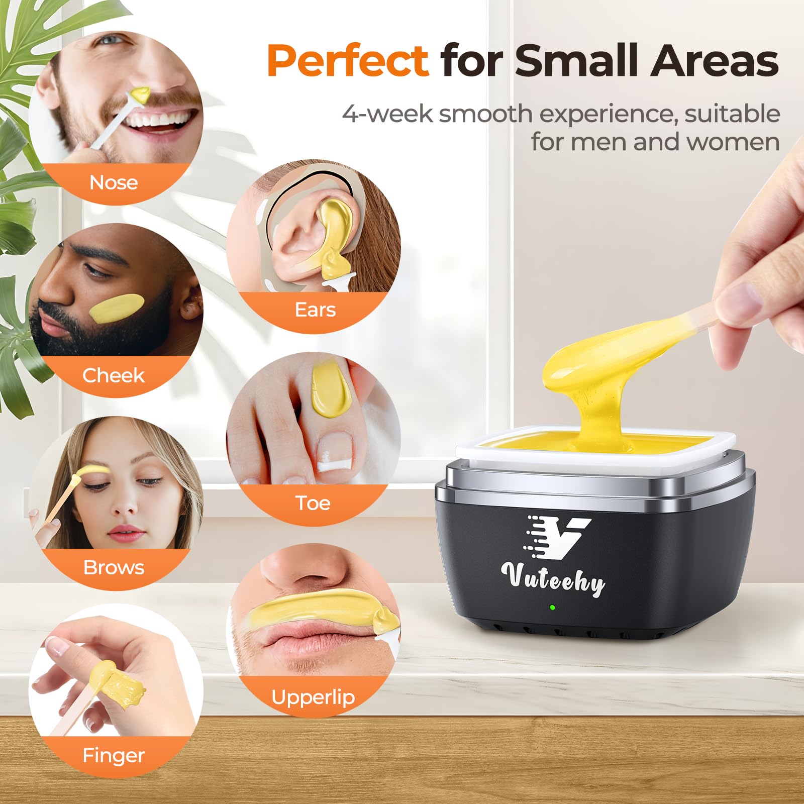 Vuteehy Nose Wax Kit 100g wax beads for long-lasting sessions