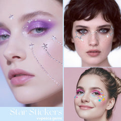 VVPESCA clear star gems offering subtle shine for everyday looks