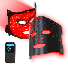 VVYM by Clinmate red-light mask front view with 292 LEDs for at-home facial therapy.