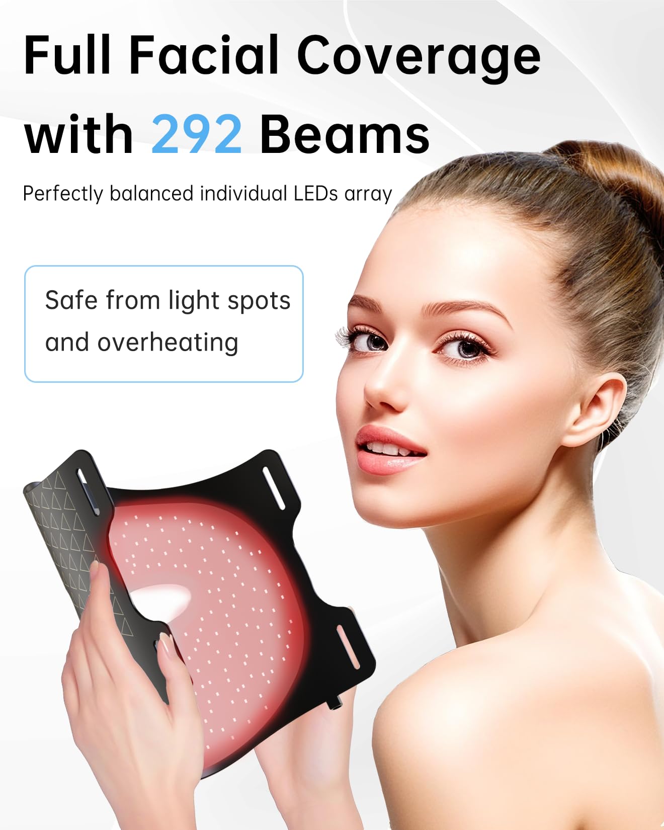 VVYM by Clinmate soft silicone face cover for comfortable daily sessions.