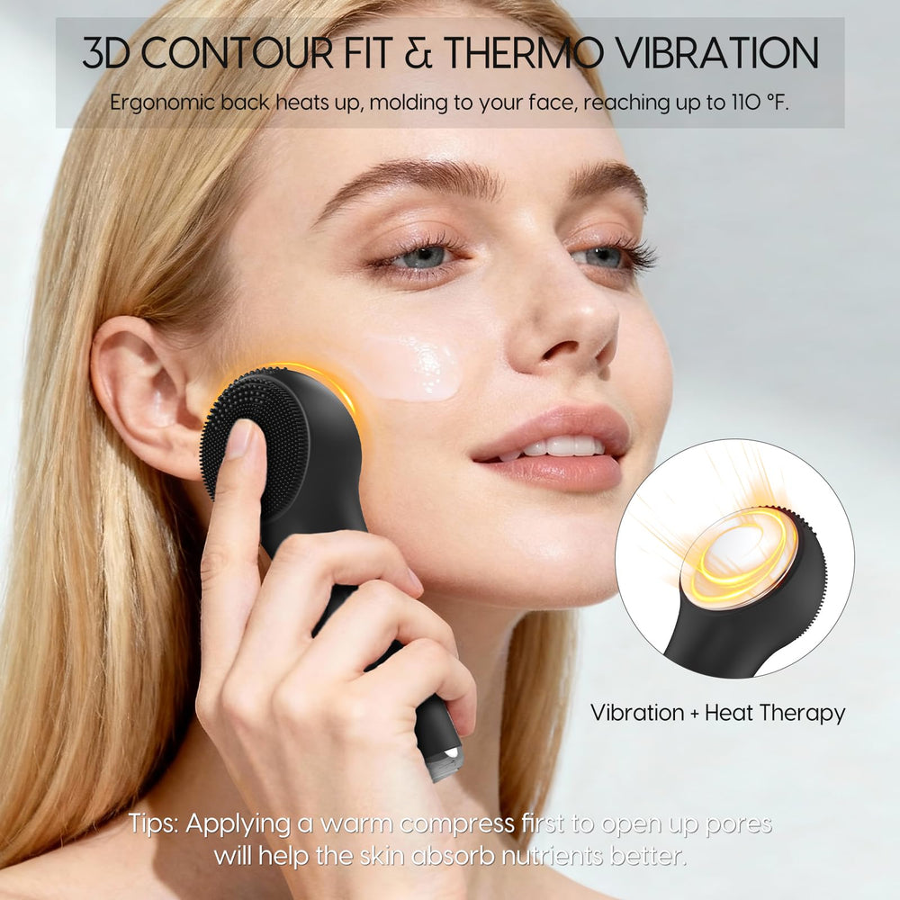 VWMYQ brush back heat panel shown for warm massage and enhanced care.