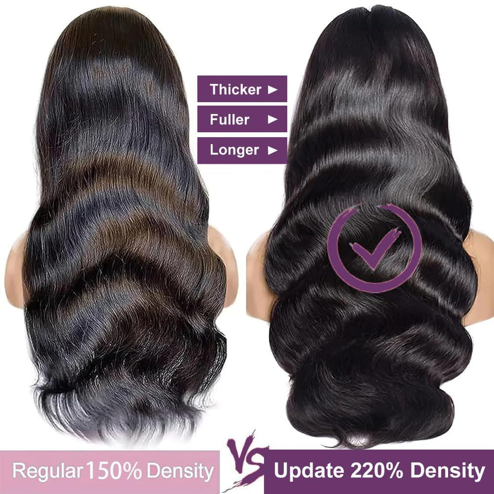 VXCVAE 30-inch wig, close-up hairline, pre-plucked baby hairs for a realistic edge.
