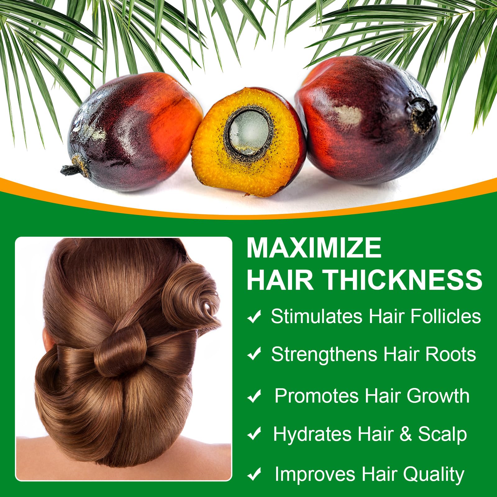 Hair strands with VXHDAG Batana Oil for improved texture and shine