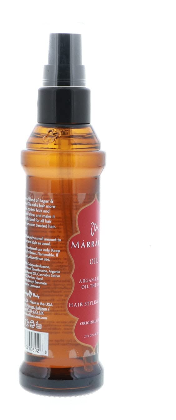 Hair becomes smoother after applying Vxoyo Marrakesh Oil.