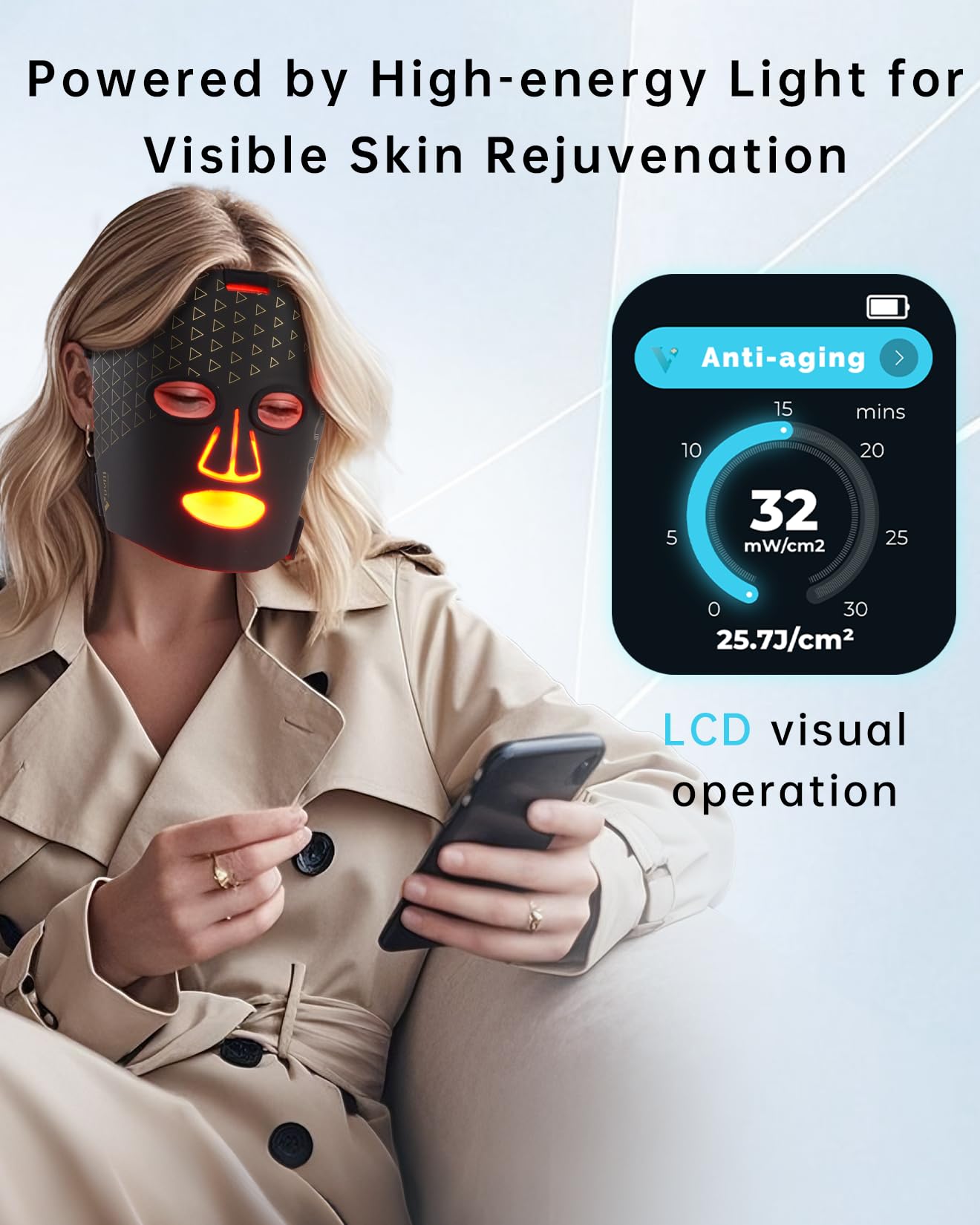 VYM ultra-thin silicone mask provides comfortable wear during sessions