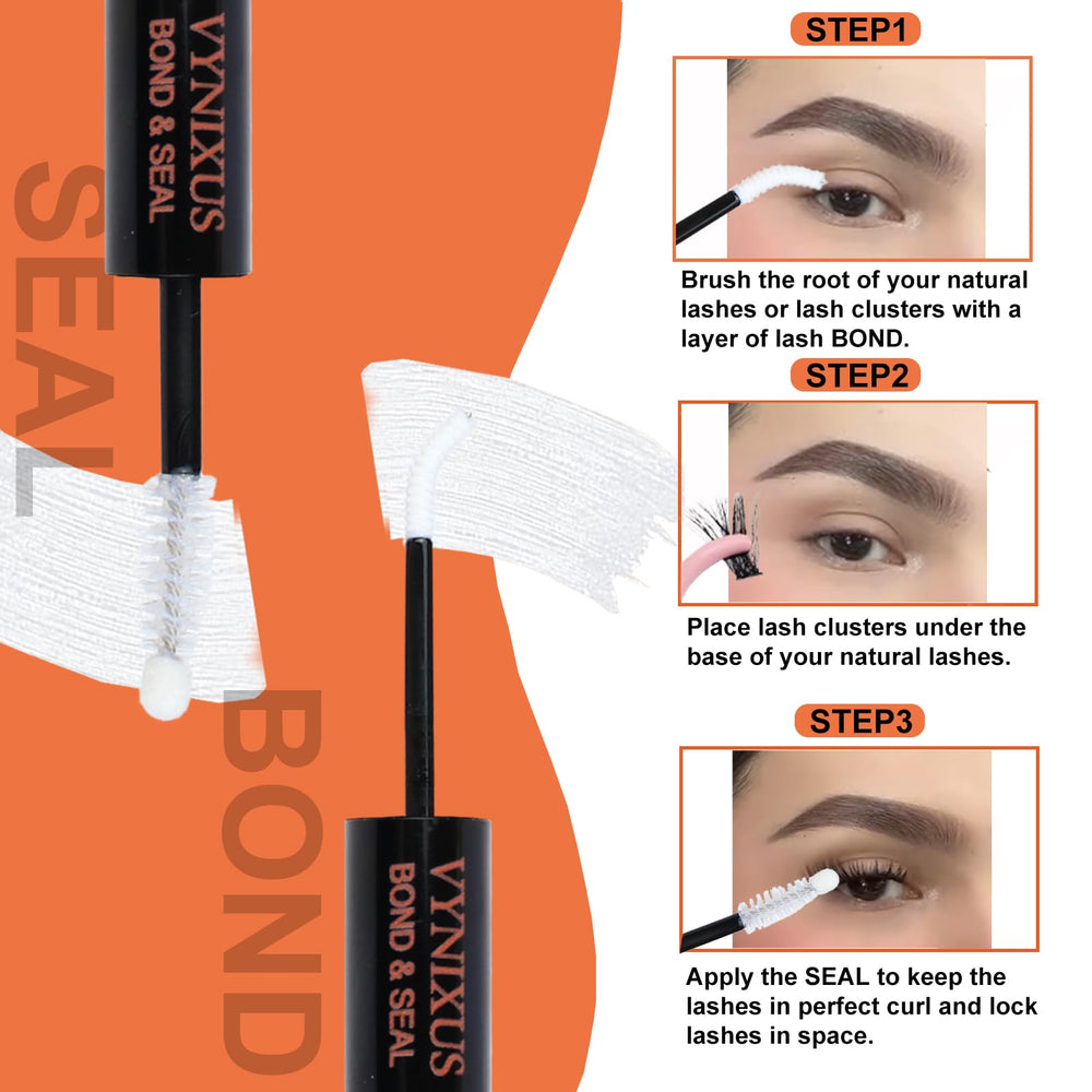 VYNIXUS bond under lashes application demonstrates precise, mess-free placement.