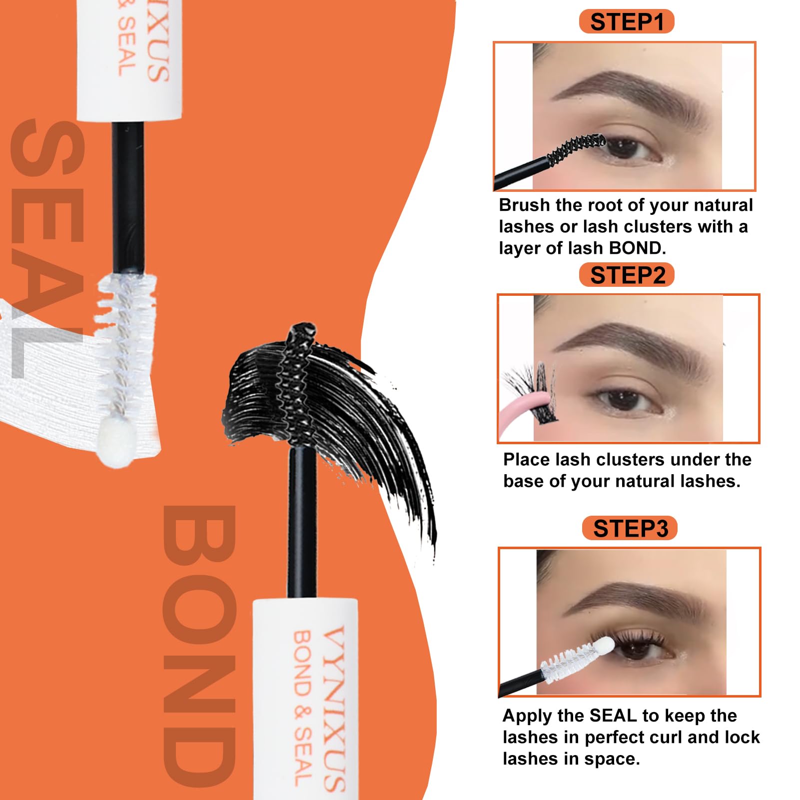 VYNIXUS DIY lash-extension-kit-box opened to reveal components.