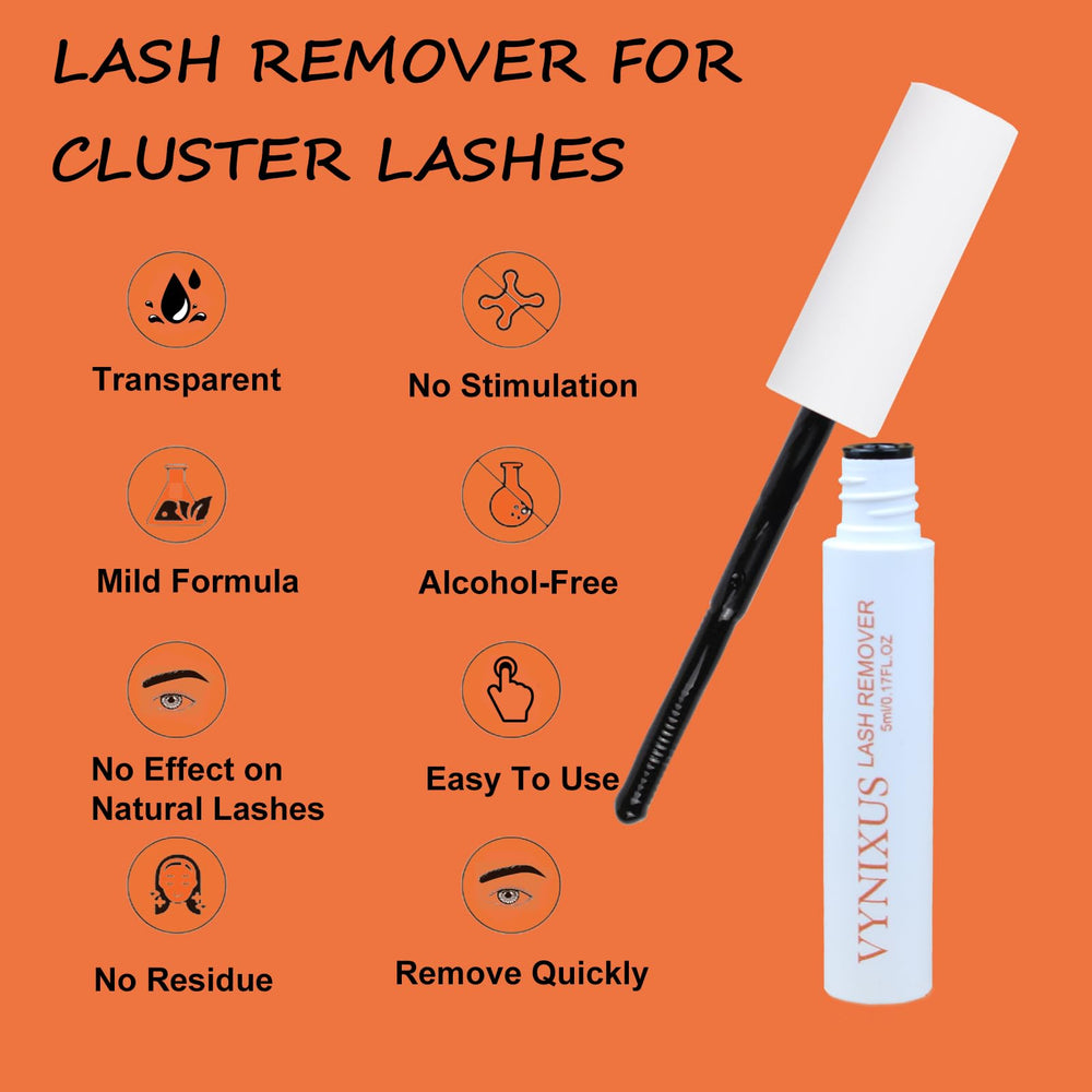 VYNIXUS Lash Remover spiral brush enables precise application