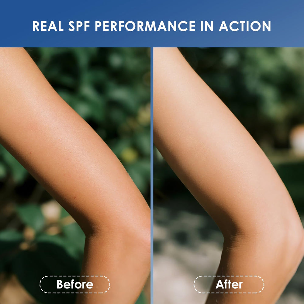 VZP Sun Clear SPF 50 label highlighting mineral-based, oxybenzone-free protection.