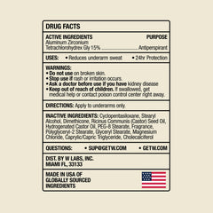 W by Jake Paul 24-hour protection for dry wear during workouts