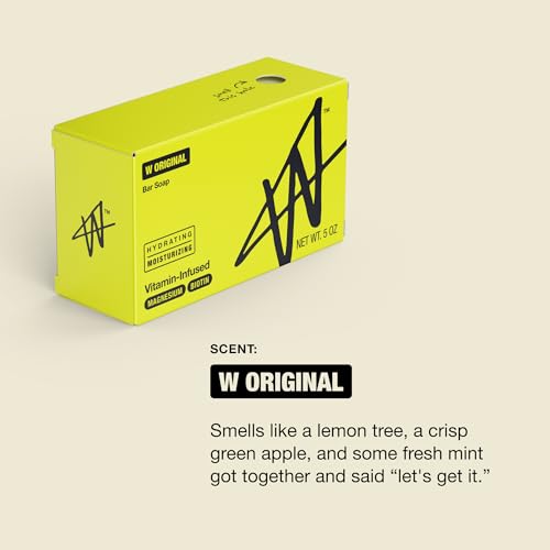 W By Jake Paul bar soap clean ingredients without parabens or artificial dyes.