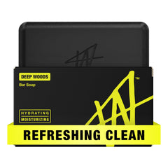 W by Jake Paul bar soap with Deep Woods scent for rugged daily freshness.